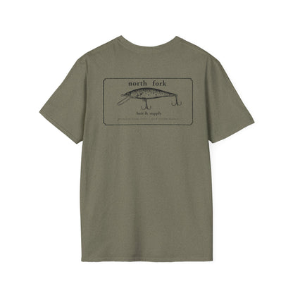 North Fork trout shirt mockup in alternate color