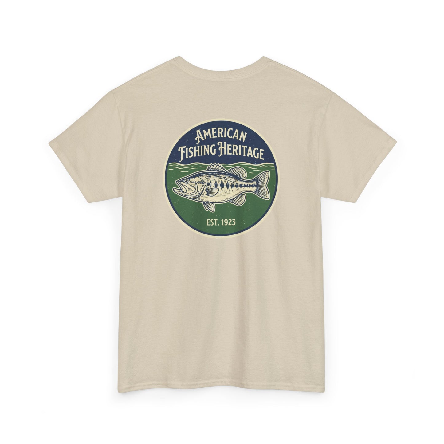 sand bass fishing shirt back graphic