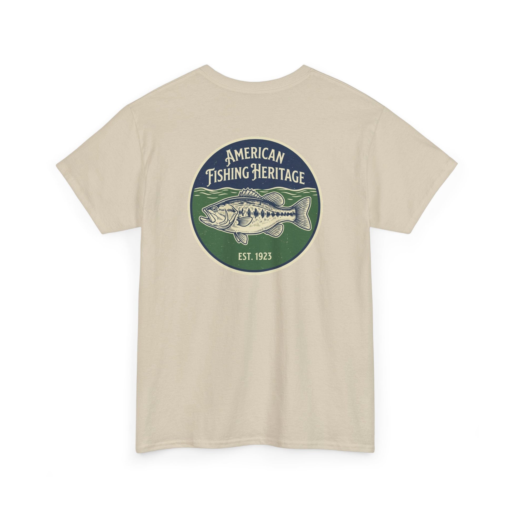 sand bass fishing shirt back graphic