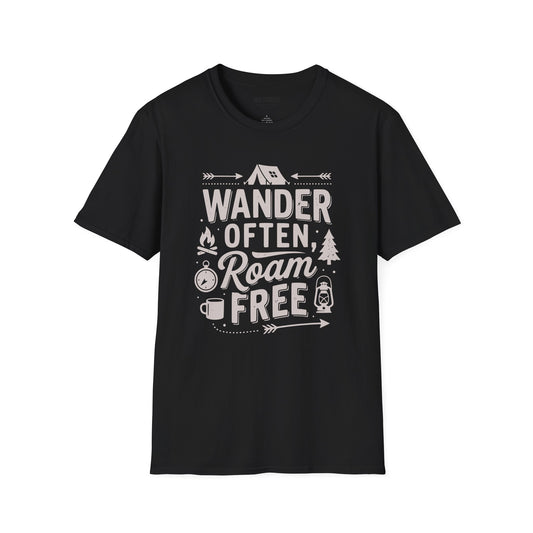 Black outdoor camp tee
