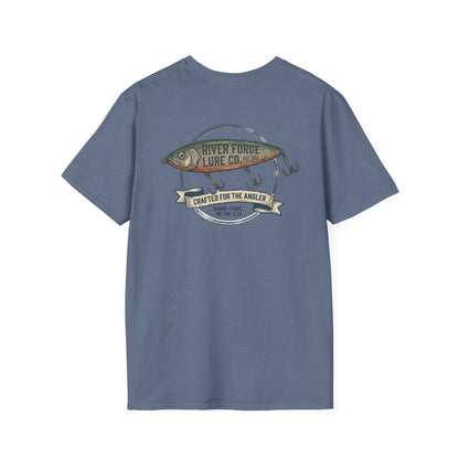 River Forest trout shirt mockup back in alternate color