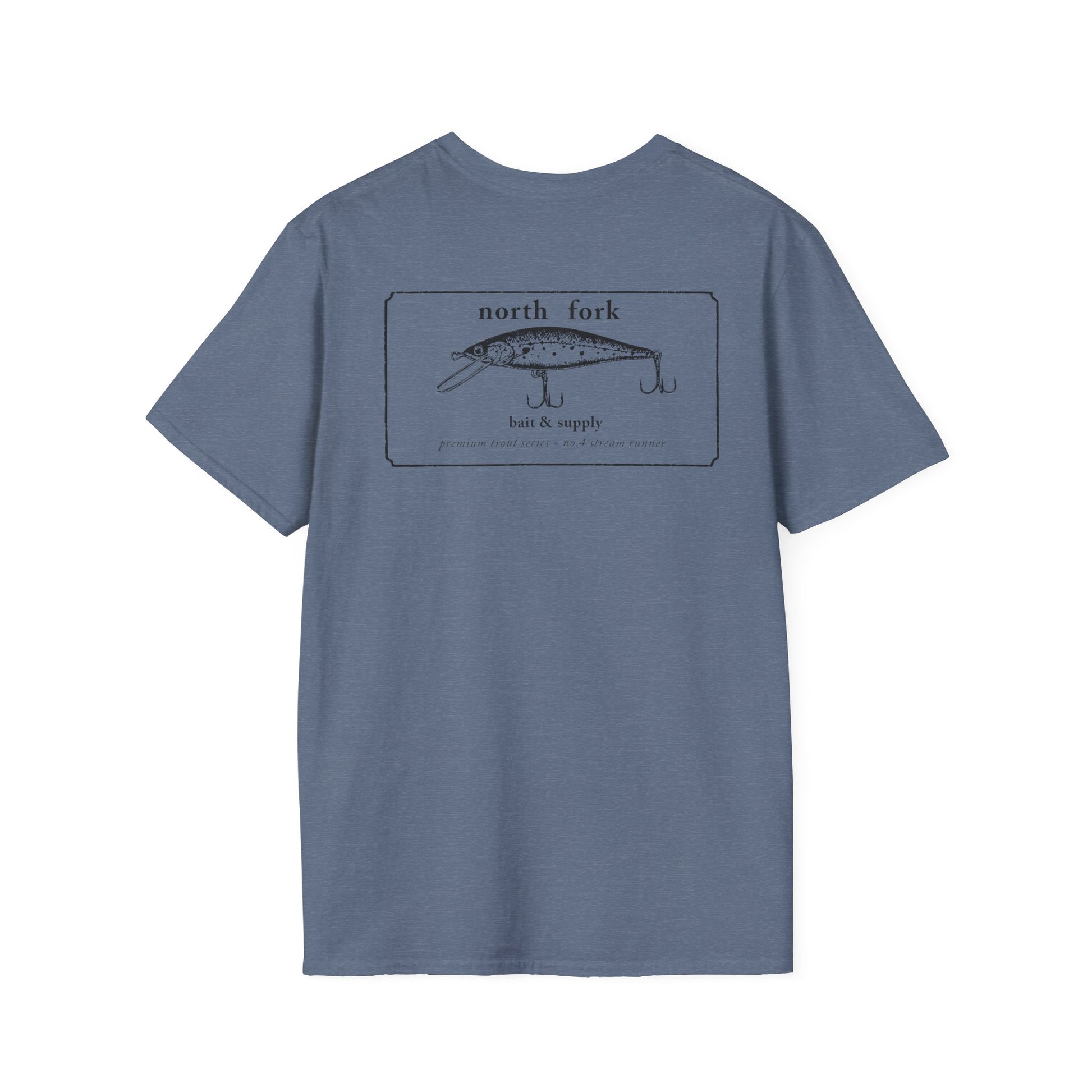 Blue fishing shirt for trout