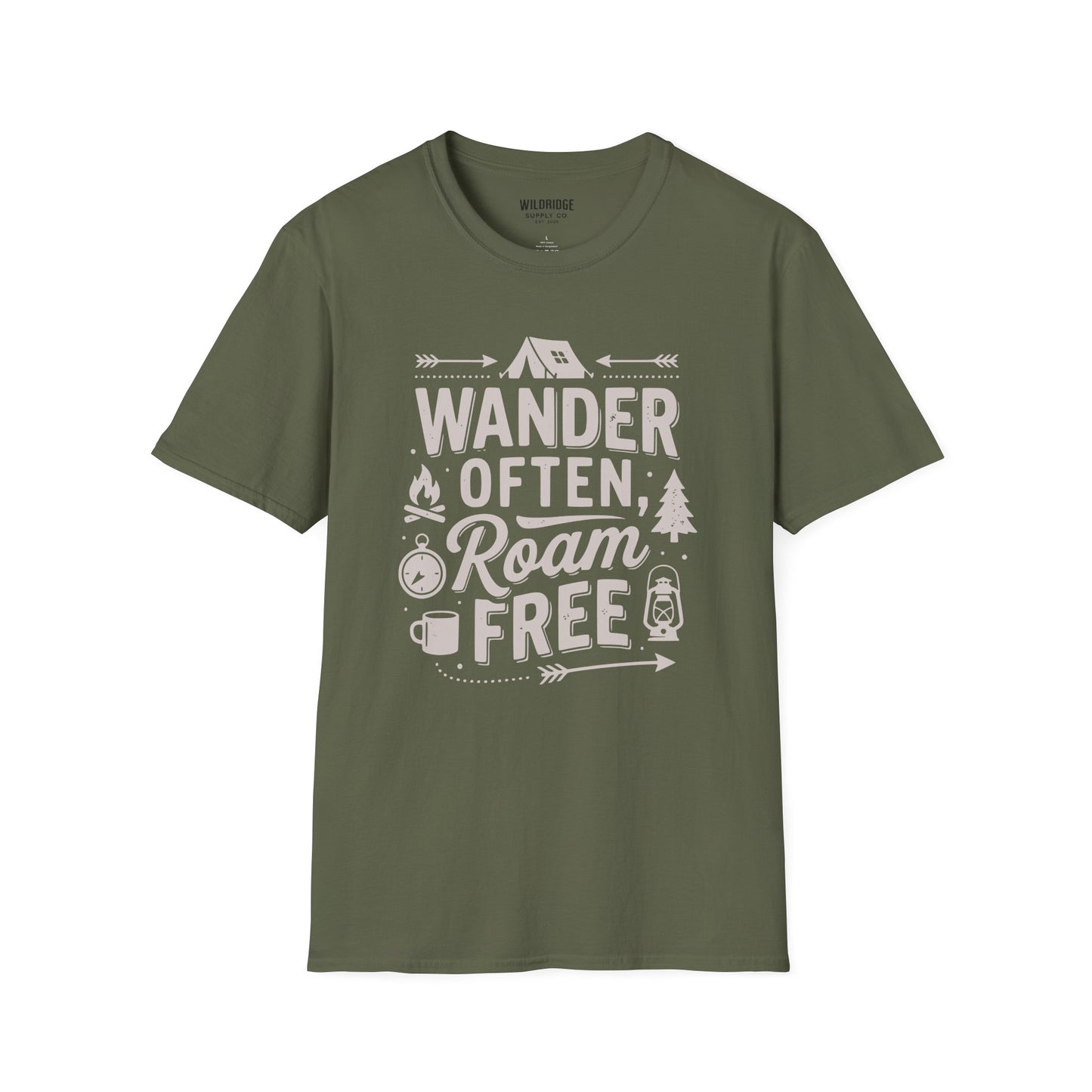 Wander often roam free camp shirt