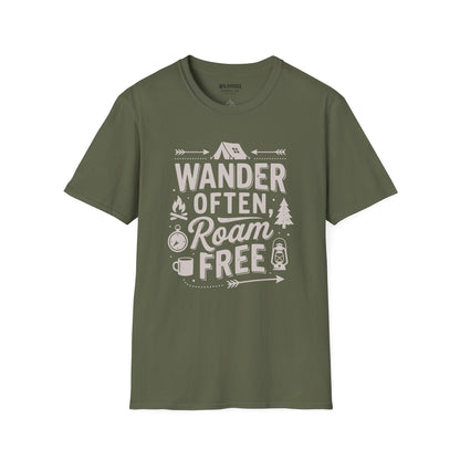 Wander often roam free camp shirt