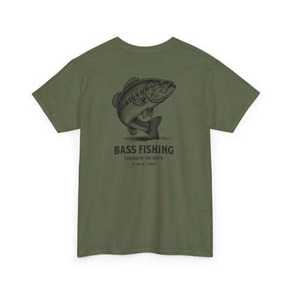 Bass fishing tshirt delta largemouth