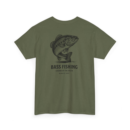 Bass fishing tshirt delta largemouth