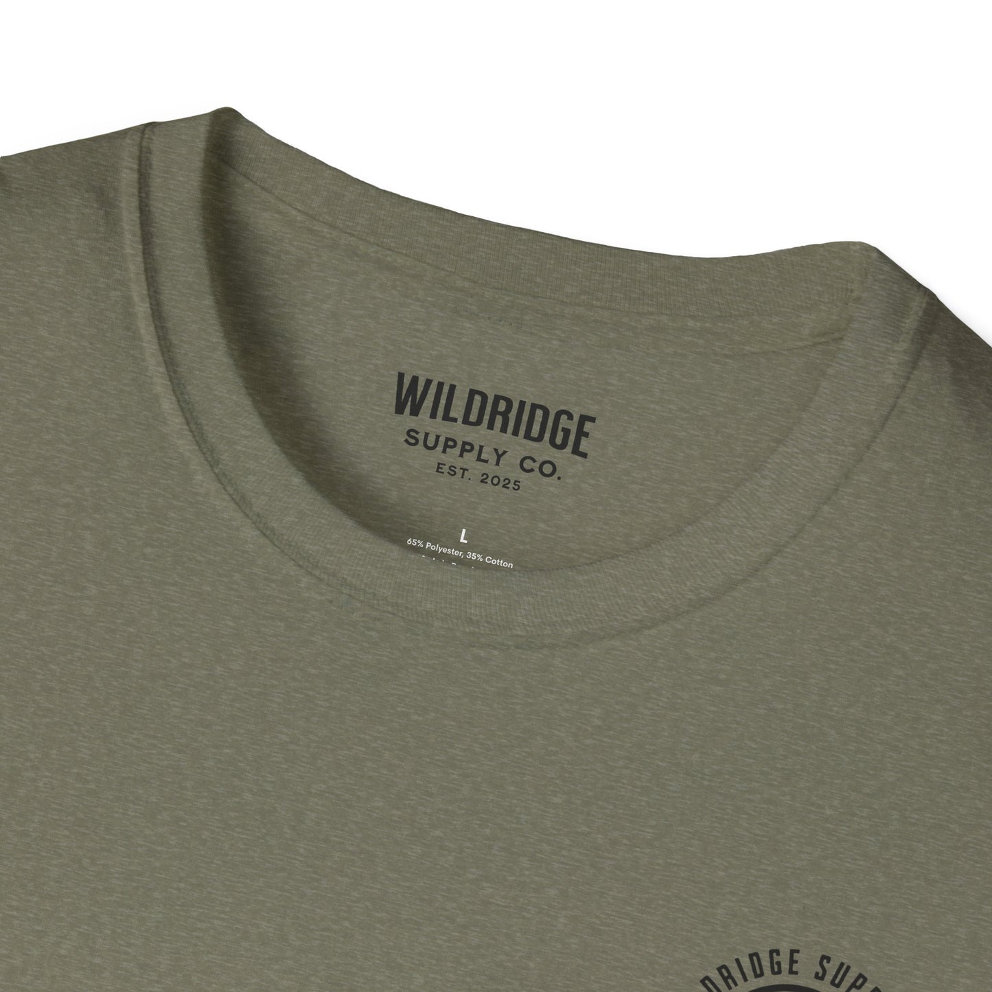 Trout lure graphic tee flat lay showing front chest print
