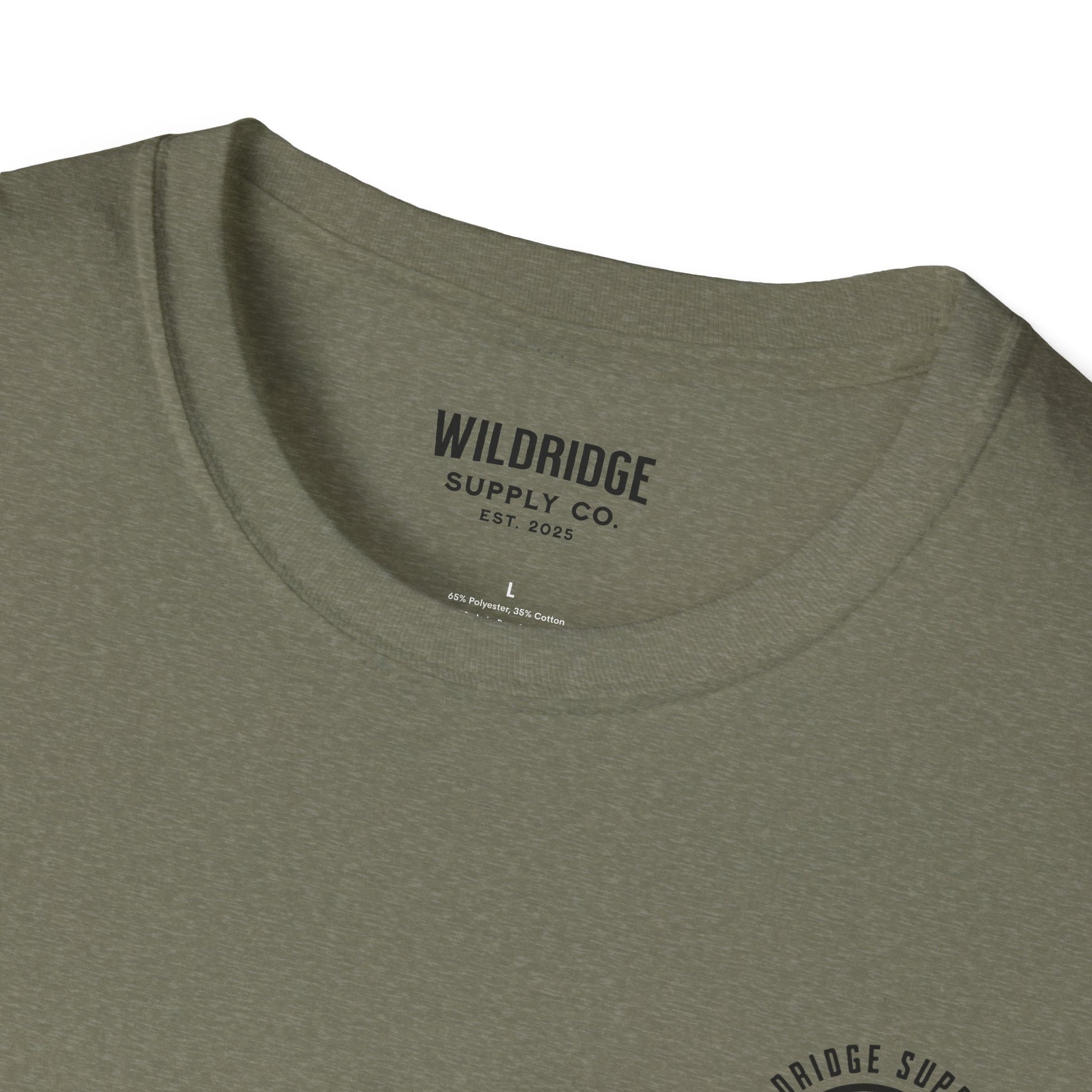 Trout lure graphic tee flat lay showing front chest print