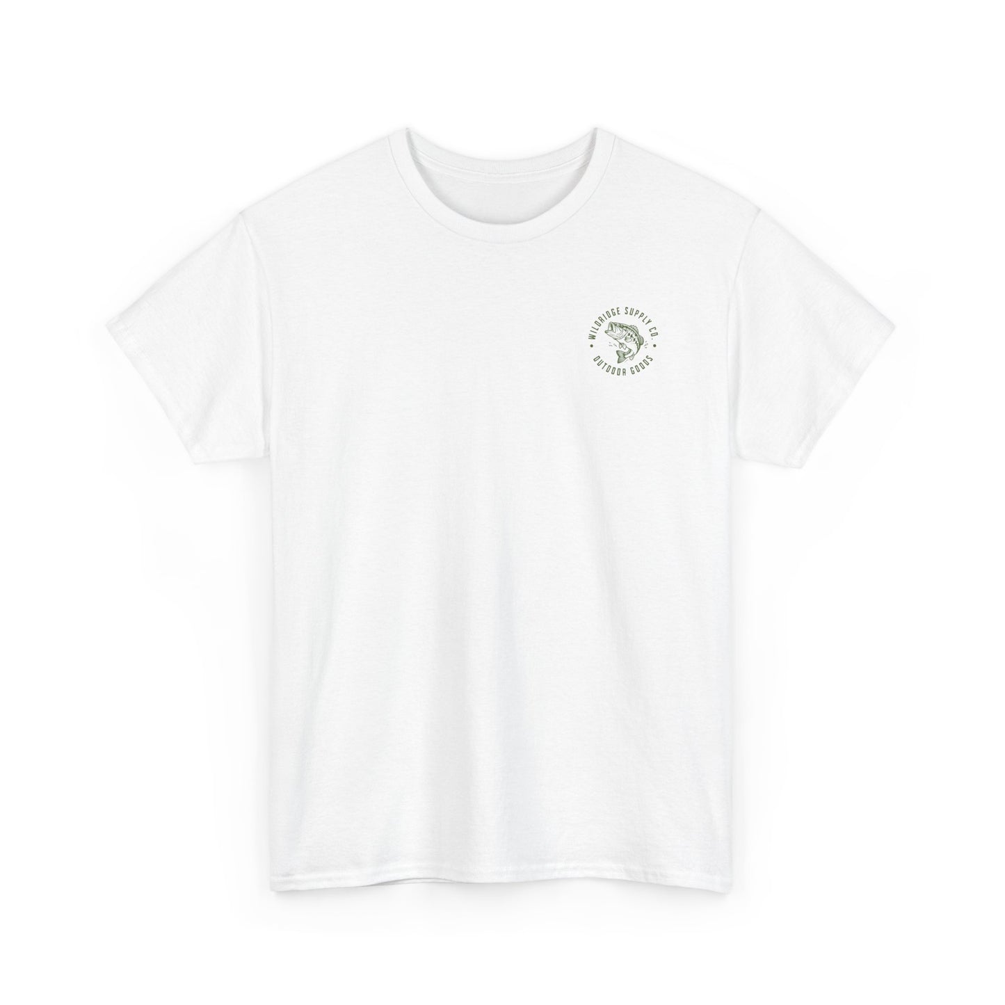 Retro fishing logo t-shirt product photo