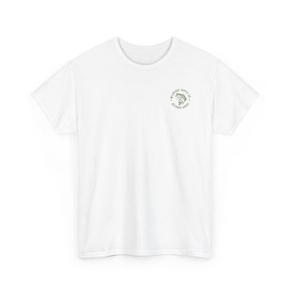 Retro fishing logo t-shirt product photo