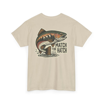 Match the Hatch trout shirt mockup in alternate color