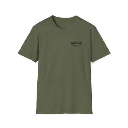 Wildridge Supply Co. outdoor apparel - Campfire Nights tee detail