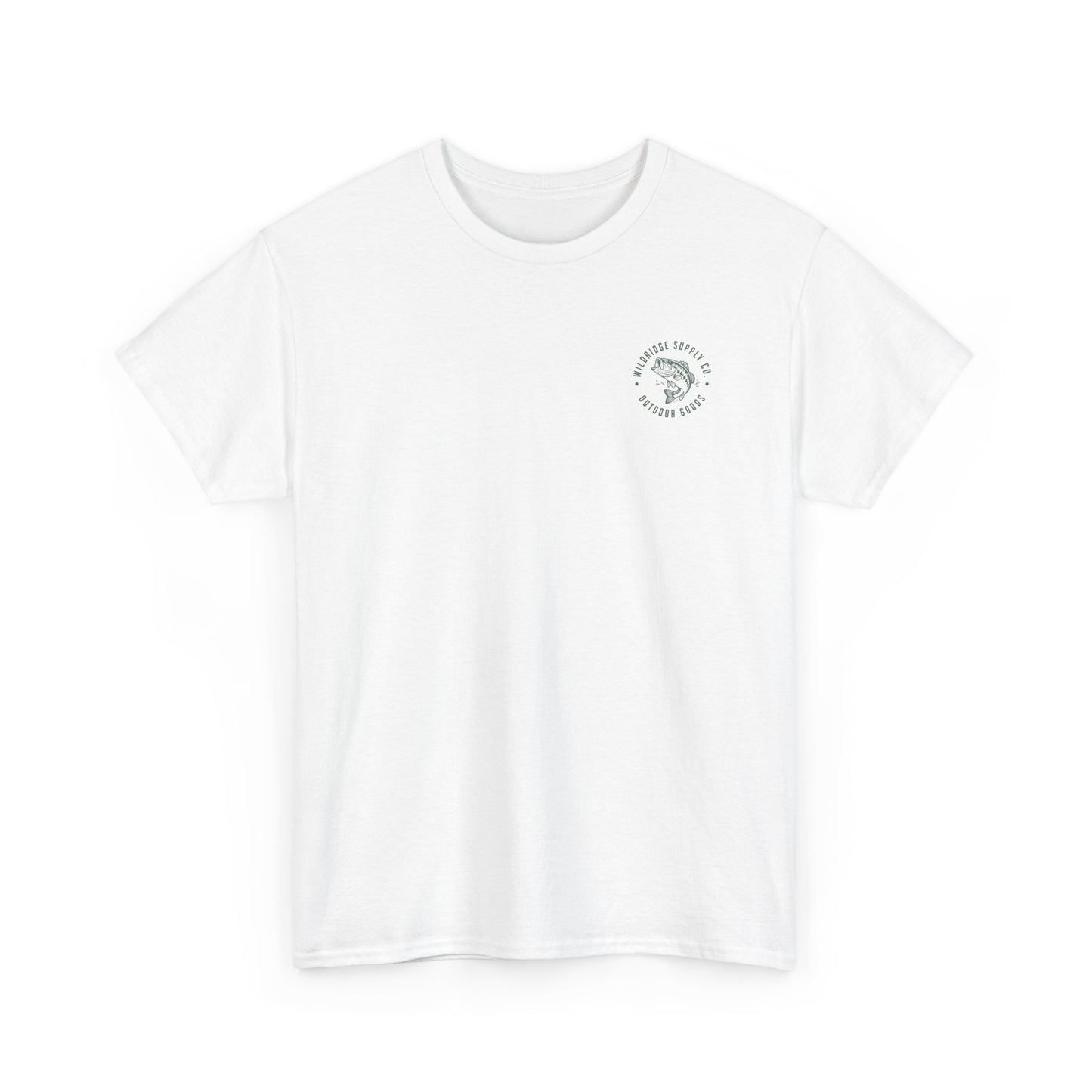 bass fishing shirt front chest emblem