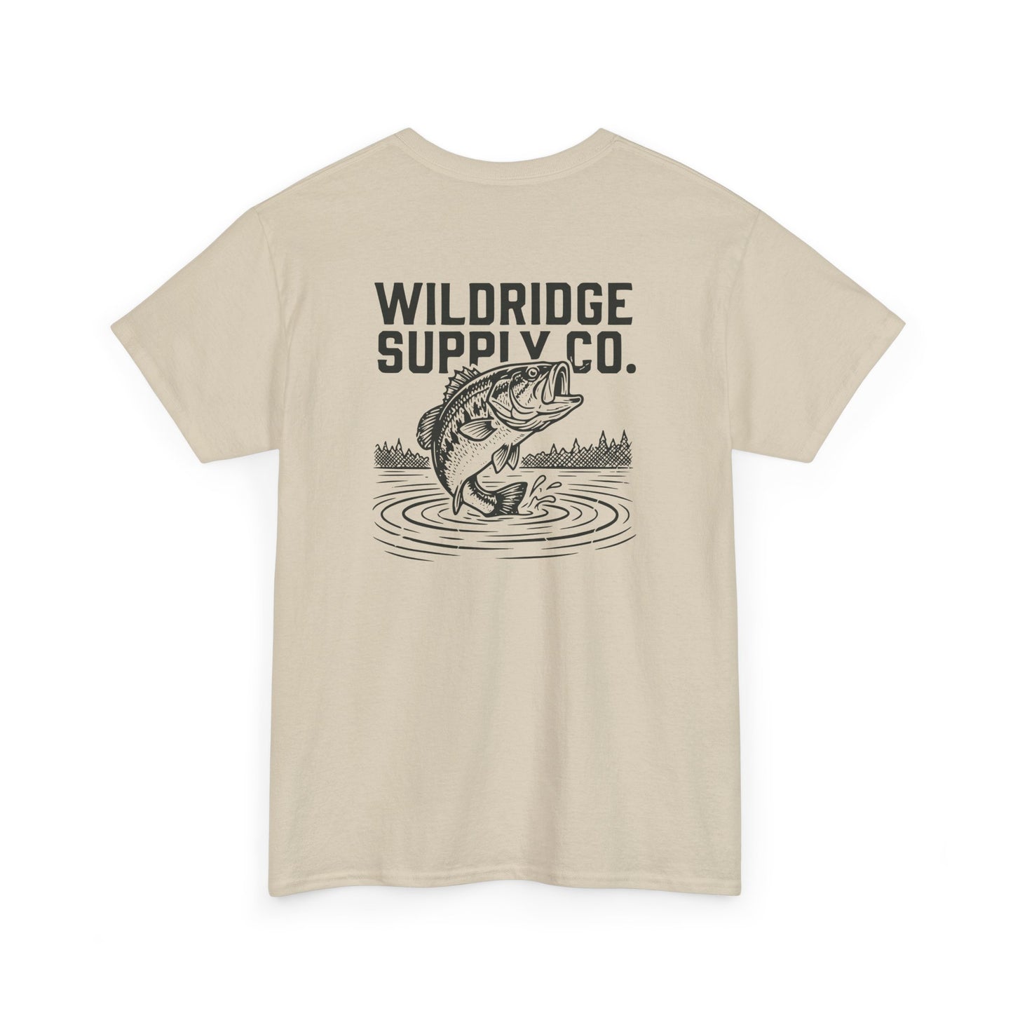 largemouth bass T-shirt in beige