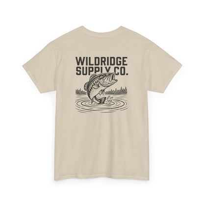 largemouth bass T-shirt in beige