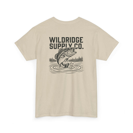 largemouth bass T-shirt in beige