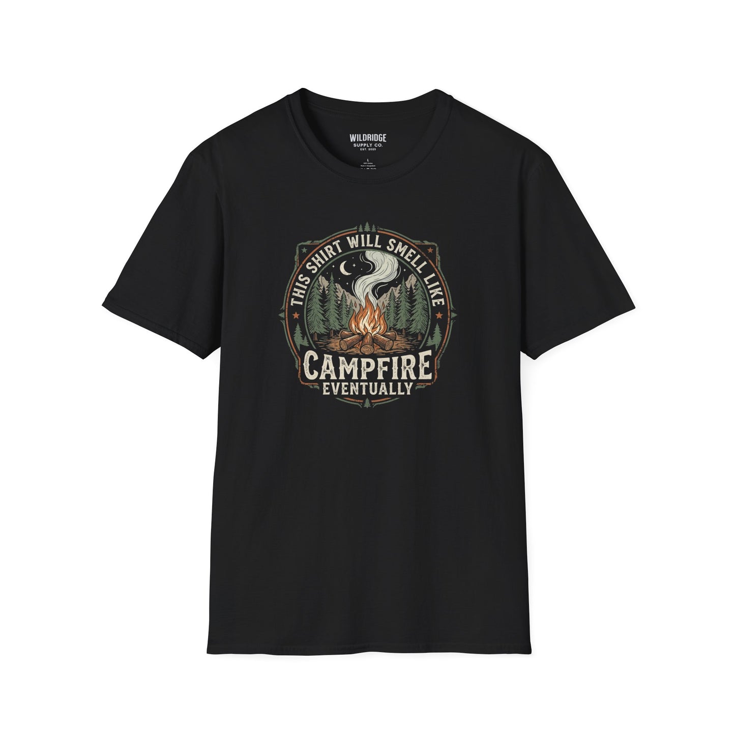 Black shirt campfire smoke