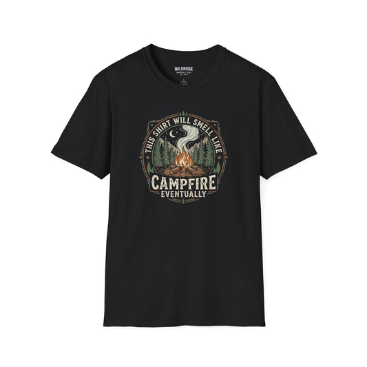 Black shirt campfire smoke
