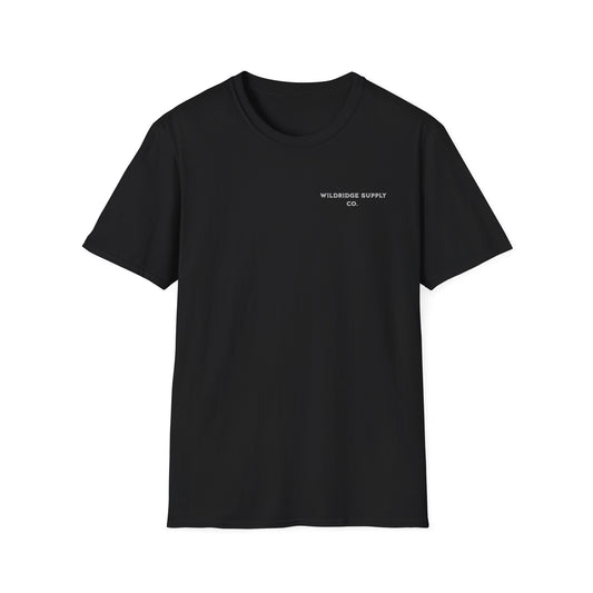 black bass fishing shirt front logo view