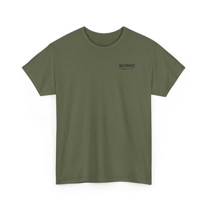 Green t-shirt with 'Goy' logo on a white background