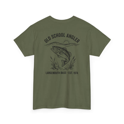 Bass fishing shirt in military green